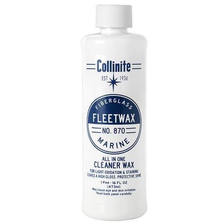 Collinite 870 Marine Fiberglass Fleetwax all-in-one cleaner wax bottle