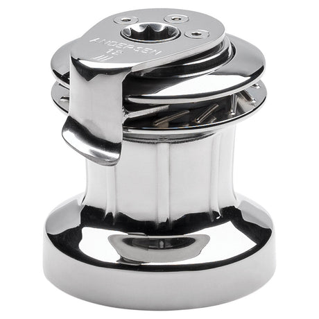 Andersen Model 12 stainless steel self-tailing sailboat winch