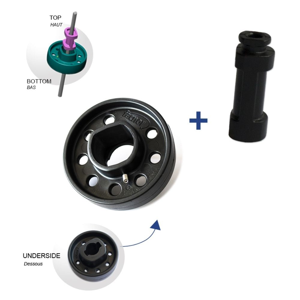 Facnor Halyard Deflector Wheel (9.5mm Stays)