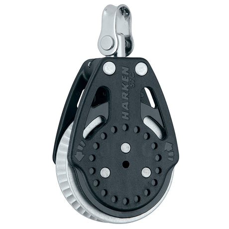 Harken Carbo Power3 Ratchamatic 57mm ratchet block, silver 2x-grip version