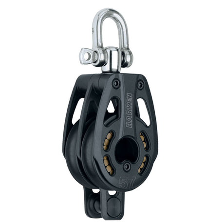 Harken Black Magic 57mm Double, Swivel with Becket block for high-load purchase systems