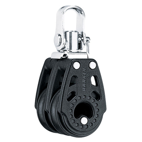 Harken Carbo 29mm double ball-bearing block, Torlon bearings visible around the sheave hub
