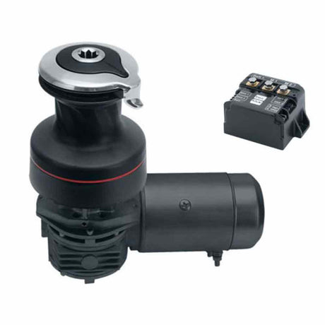Harken Electric Winch Radial Size 50 - 12V / Aluminum Black / Two Speed / Right Mount (50.2STEA12H)