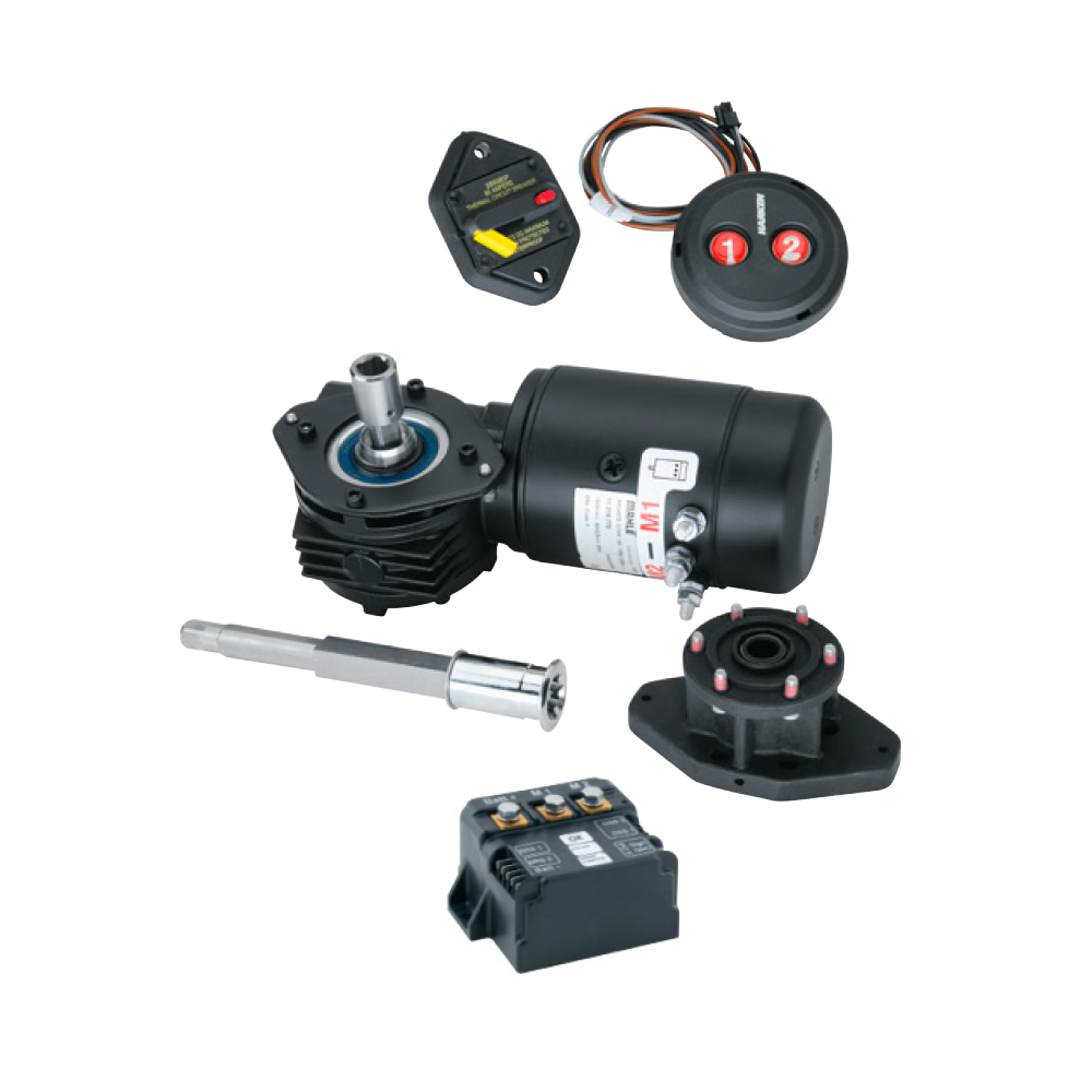 Harken Electric Winch Conversion Kit for Radial Winch Size 60 - 12V / 1500W / Right Motor