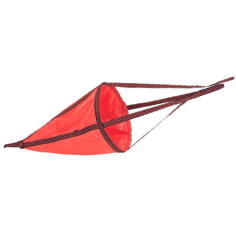 Lalizas Standard Sea Anchor (Drogue), red PVC parachute-style cone with harness bridle lines
