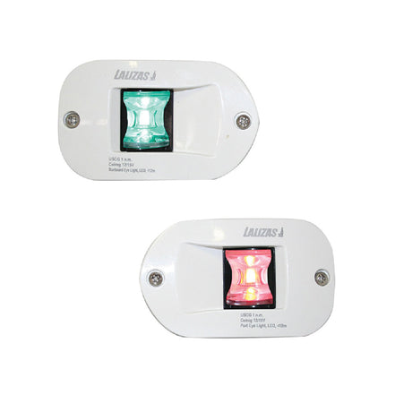 LALIZAS FOS 12 flush-mount bi-color sidelight set, port and starboard