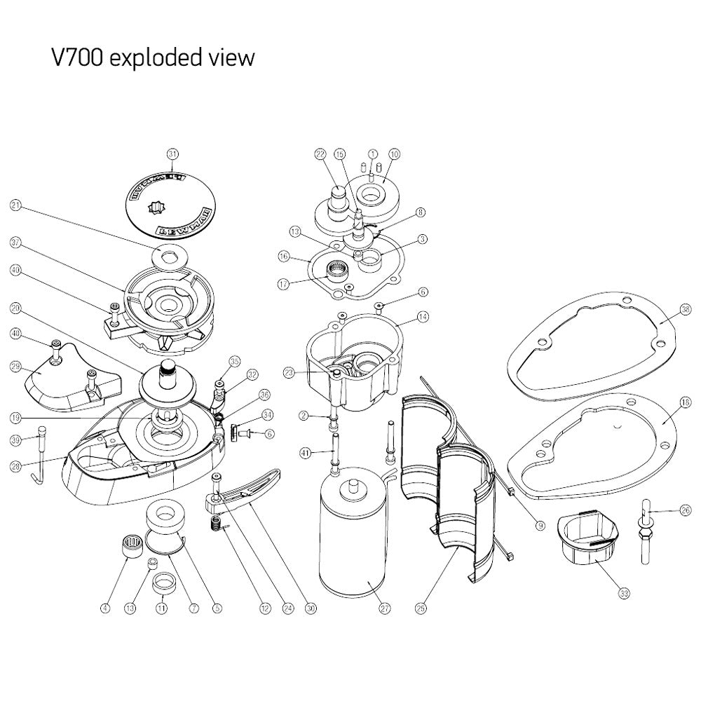 Lewmar V700 windlass bearing and seal kit from the Lewmar Windlasses collection