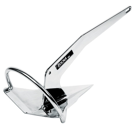 Rocna spade anchor with roll bar in stainless steel, 243 lb, for large cruising yachts