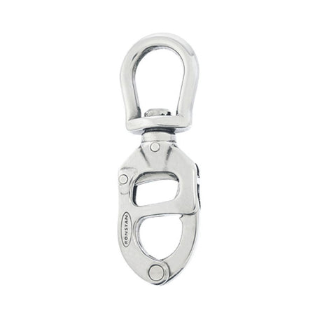 Ronstan RF7120 Trigger Snap Shackle, large bail, with free-rotating swivel eye at top