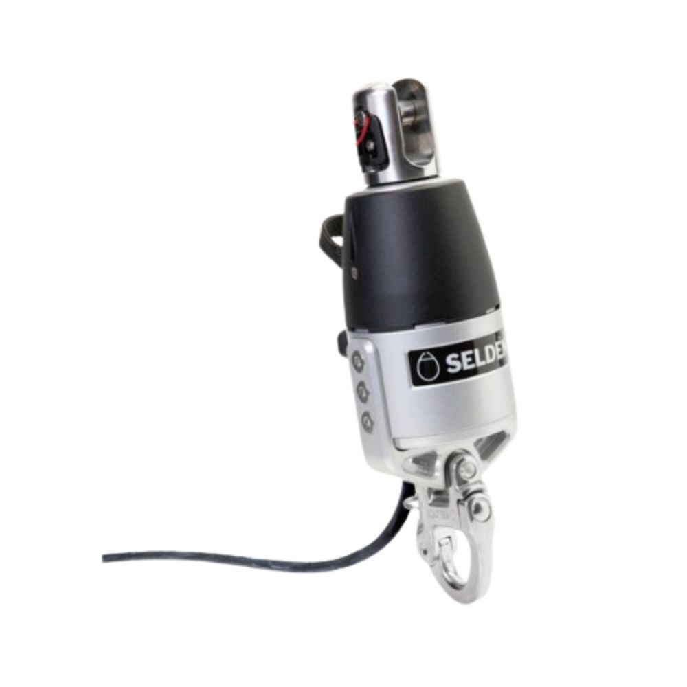 Selden CXe25 furler drive unit with halyard swivel for sailboat forestay rigging