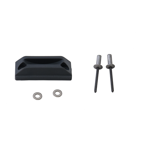 Lewmar Medium and Low Profile hatch catch block in grey, a marine ventilation maintenance part