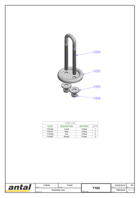Antal Deck Hardware & Accessories Manuals