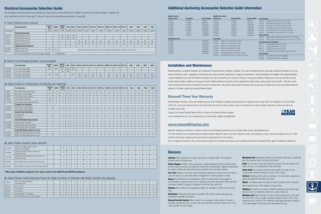 Maxwell Electrical Accessories Selection Guide