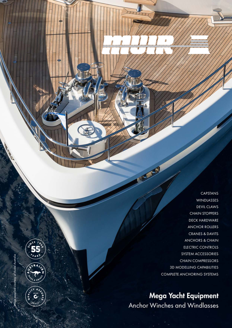 Muir Mega Yacht Equipment — Anchor Winches and Windlasses