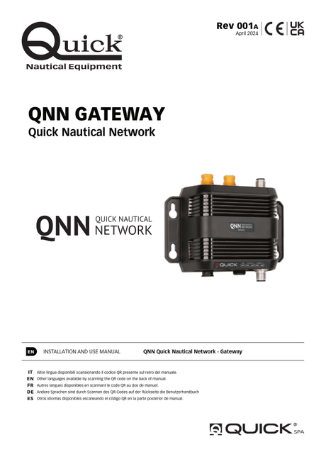 Quick QNN Quick Nautical Network — Installation & Use Manual