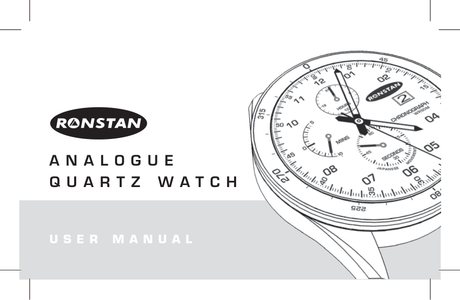 Ronstan ClearStart Analogue Watch RF4056 — Manual