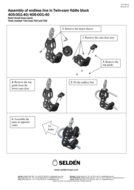 Selden Endless Line in Twin-Cam Fiddle Block — Instructions