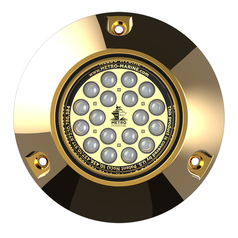 Metro Marine High-Output Submersible Underwater Light with Intelligent Monochromatic LED's - Blue, 45 degree Beam