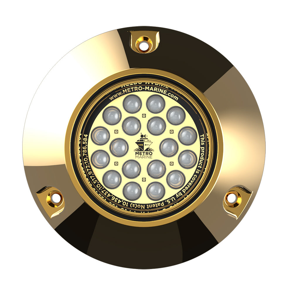 Metro Marine High-Output Submersible Underwater Light w/Intelligent Monochromatic LED's - Aqua, 45 Degree Beam