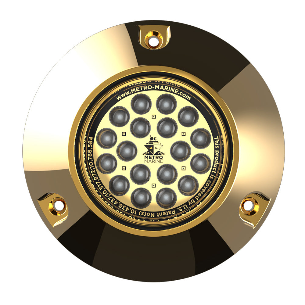 Metro Marine High-Output Submersible Underwater Light w/Intelligent Monochromatic LED's - Aqua, 90 Degree Beam