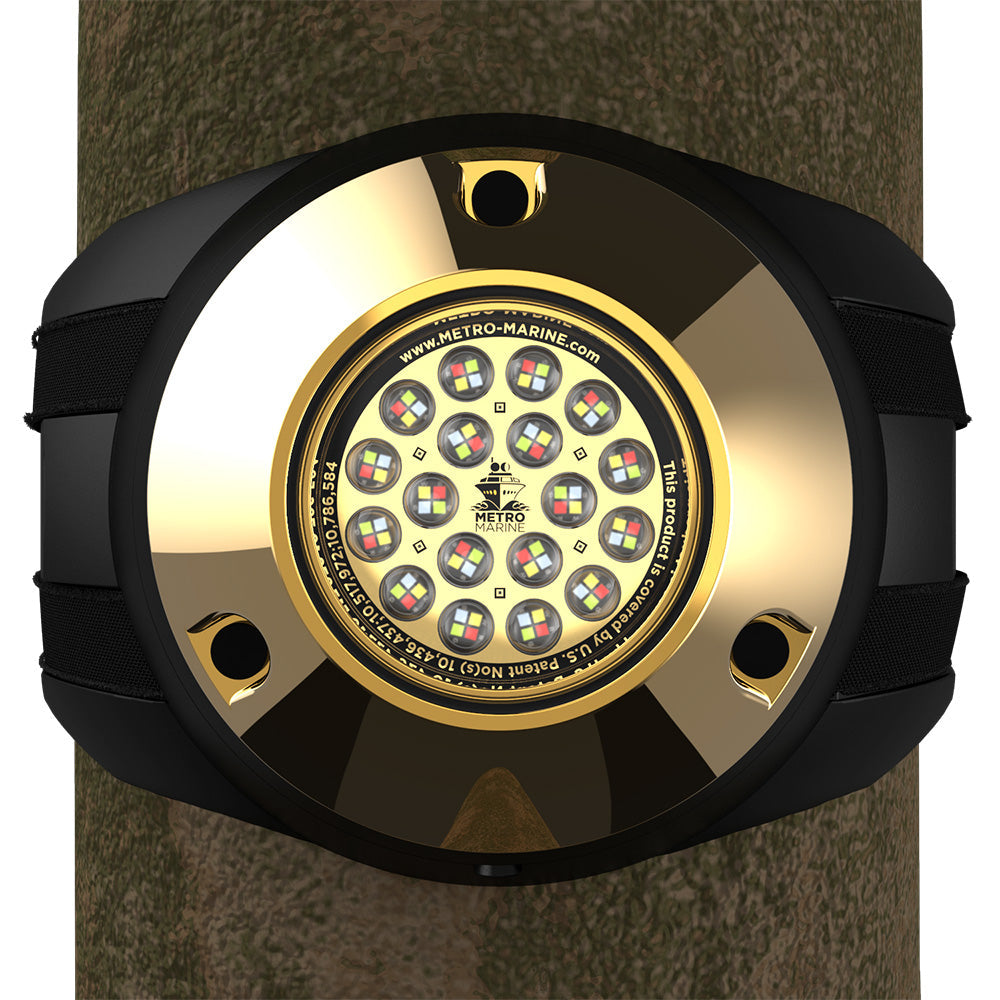 Metro Marine High-Output Piling Mount Underwater Light w/Intelligent Full Spectrum LED's - RGBW, 90 Degree Beam