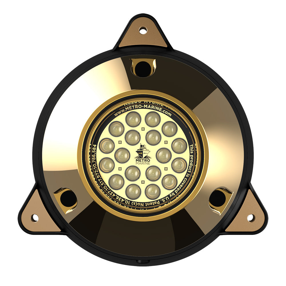 Metro Marine High-Output Surface Mount Underwater Light w/Intelligent Monochromatic LED's - White, 45 Degree Beam