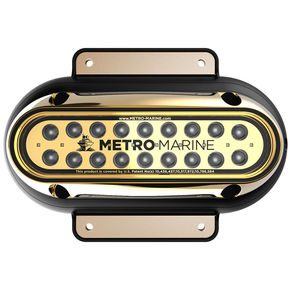 Metro Marine High-Output Elongated Surface Mount Light w/Intelligent Monochromatic LED's - Aqua, 45 Degree Beam