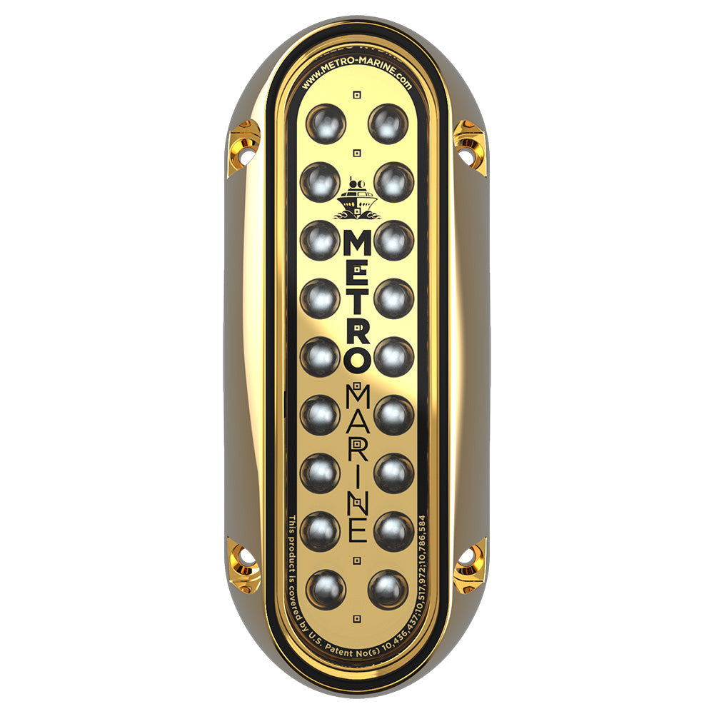 Metro Marine High-Output Elongated Vertical Mount Light w/Intelligent Monochromatic LED's - Blue, 45 Degree Beam
