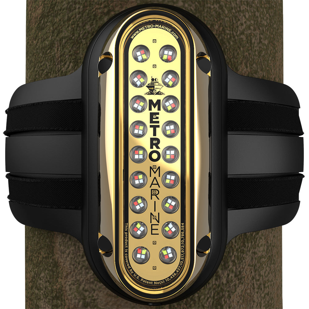 Metro Marine High-Output Vertical Piling Mount Light w/Intelligent Full Spectrum LED's - RGBW, 90 Degree Beam