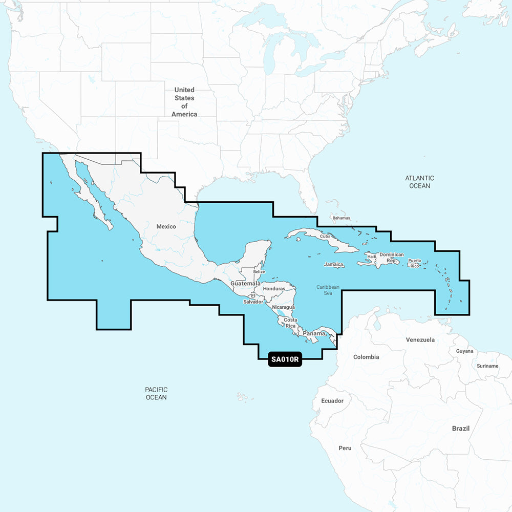 Navionics NASA010R - Central America and Caribbean - Navionics+