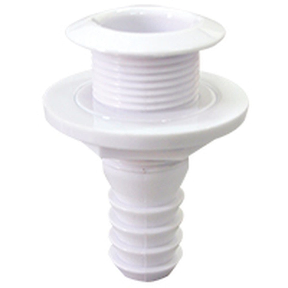 Nuova Rade Thru-Hull With Flange, 1½'' (38.1 Mm), For Hose Ø32 Mm (32 Mm), Length 4'' (98 Mm), White