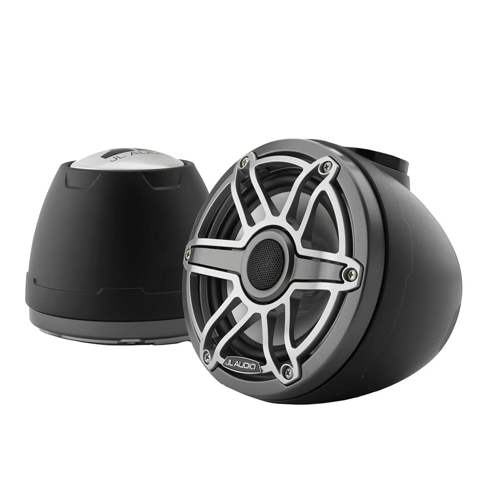 JL Audio M6 VeX Series 6.5" Enclosed Coaxial Speakers w/Titanium Sports Grilles - M6-650VEX-Mb-S-GmTi (010-03263-00)