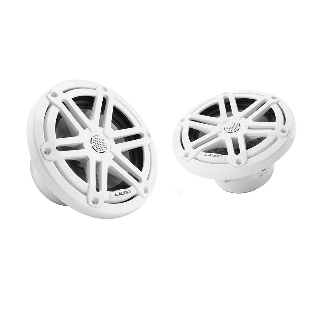 JL Audio M3 Series 6.5" Waterproof Coaxial Speakers w/Gloss White Sport Grilles - M3-650X-S-Gw (010-03063-00)