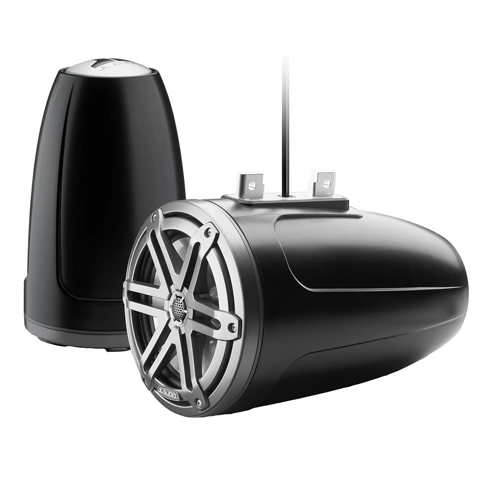 JL Audio M3 Series 7.7" Enclosed Tower Coaxial System with Grey Metallic Sport Grille - M3-770ETXv3-Sb-S-Gm (010-03267-00)