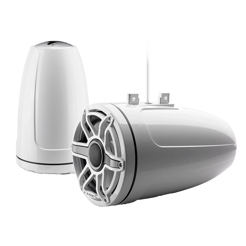 JL Audio M6 Series 8.8" Enclosed Tower Coaxial System w/Gloss White Sport Grille - M6-880ETXv3-Gw-S-GwGw (010-03282-00)