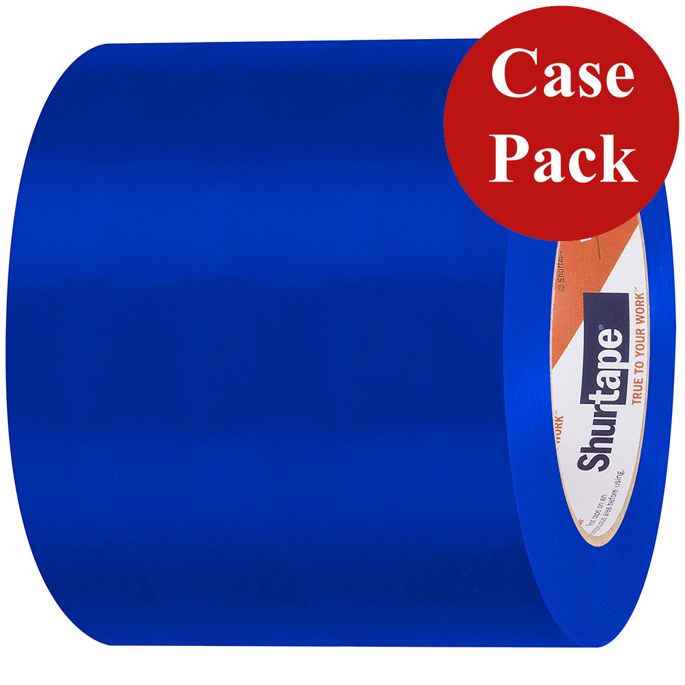Shurtape UV-Resistant Marine Hull Preservation Tape - 96MM - 33M Roll - Straight Edge Blue Case of 12 Rolls
