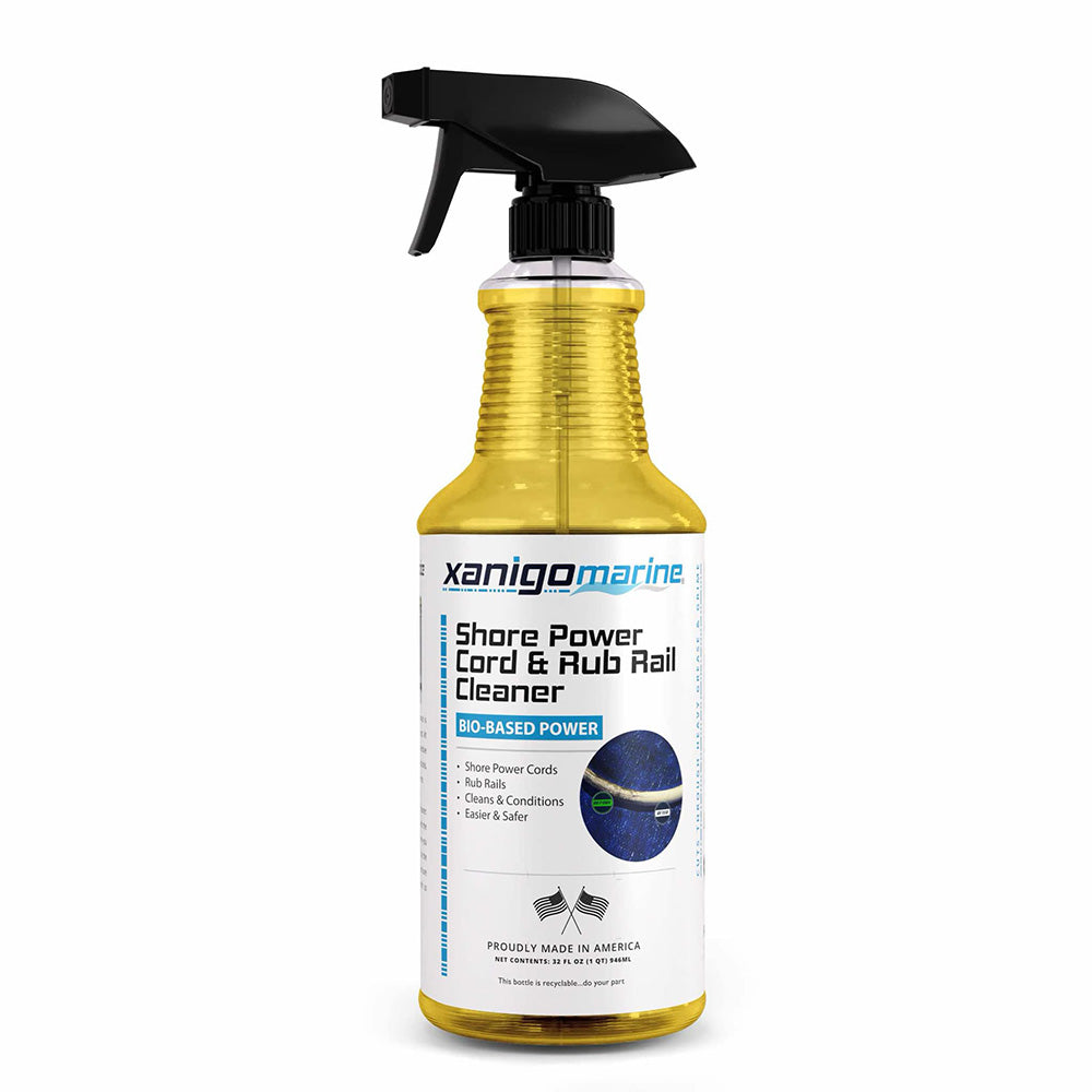 Xanigo Marine Shore Power Cord and Rub Rail Cleaner - 32oz