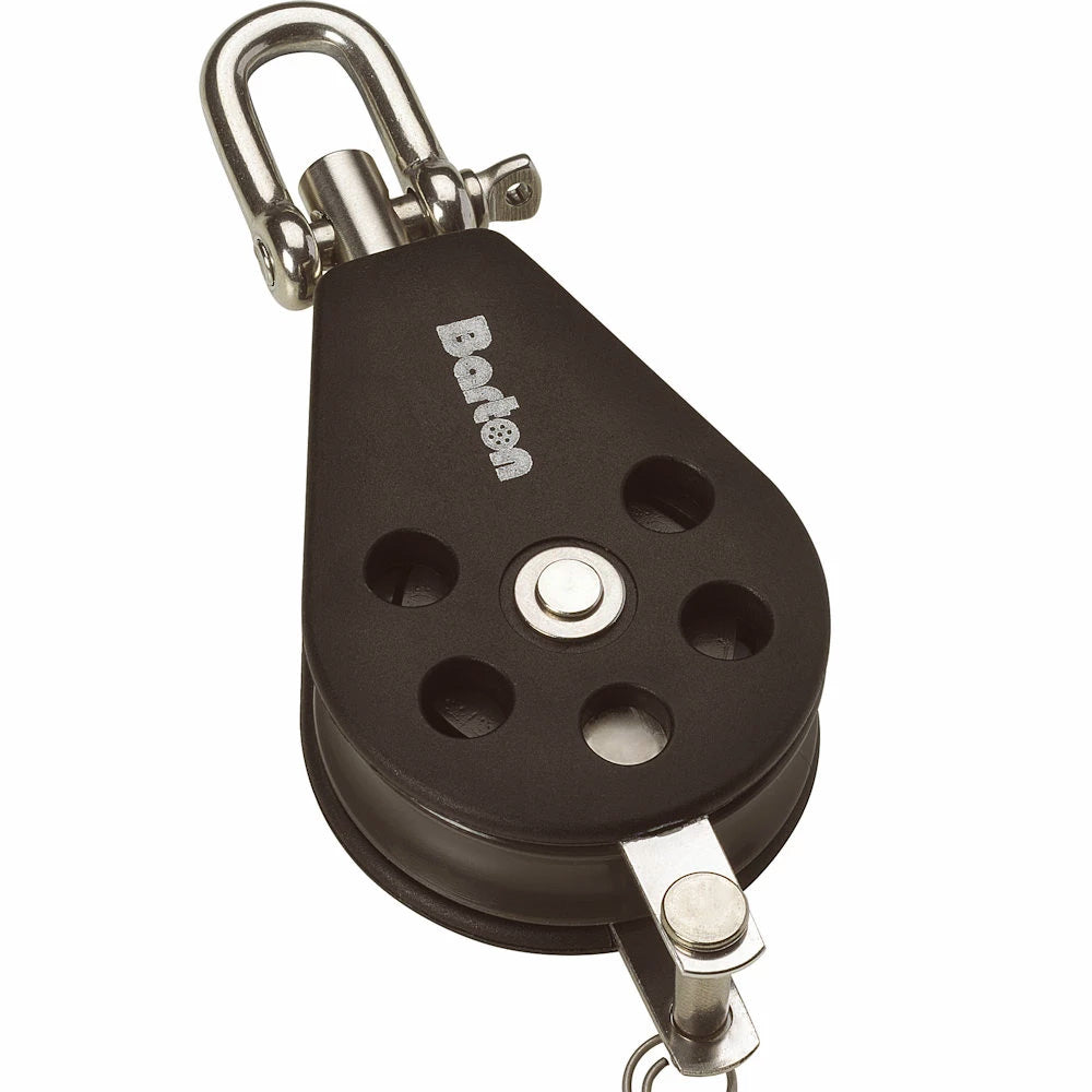 Barton Size 1 30mm Plain Bearing Pulley Block Single Swivel and Becket
