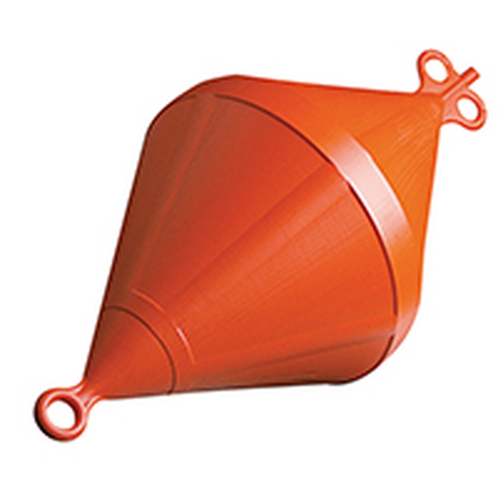 Nuova Rade Mooring Buoy, Bi-Conical, Rigid Plastic, Ext.Ø9'' (220 Mm), Orange