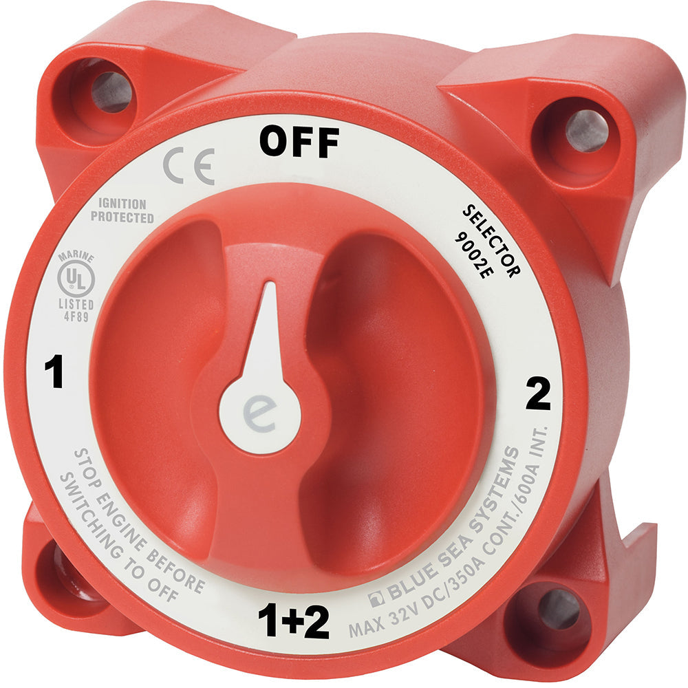 Blue Sea 9002e e-Series Battery Switch Selector w/Alternator Field Disconnect (9002E)