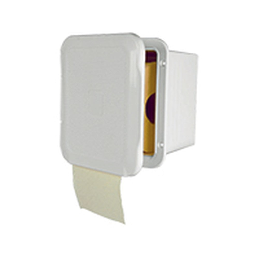 Nuova Rade Case For Toilet Paper W/ Door, 7'' X 7'' (160 X 160 Mm), White