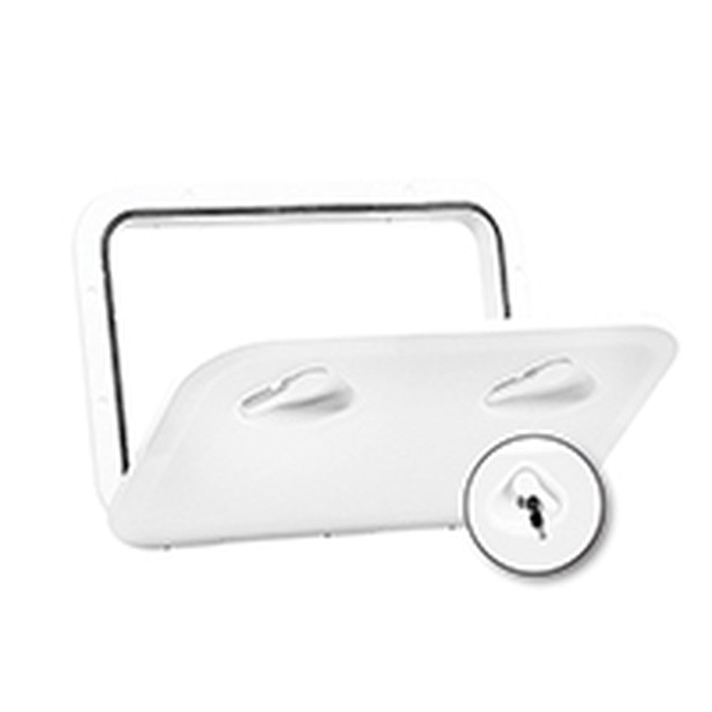 Nuova Rade Top Line Hatch W/ Lock, Grey, 14'' X 24'' (353 X 606 Mm)