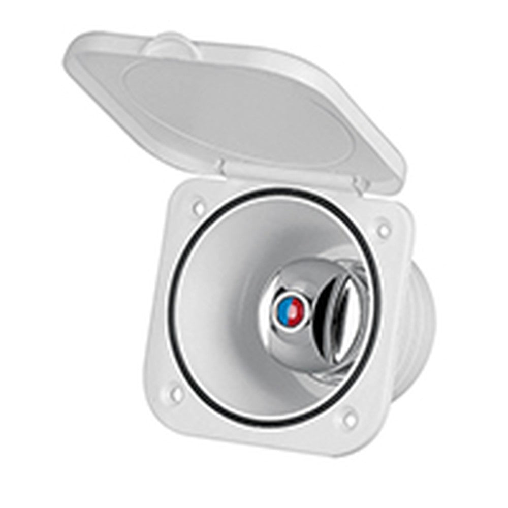 Nuova Rade Case W/ Mixer Tap, W/ Lid, 4'' X 4'' (95 X 95 Mm), White