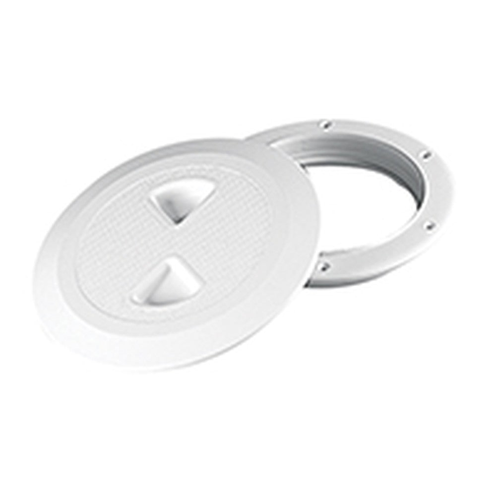 Nuova Rade Inspection Hatch, W/ Pres. Lock, White, Int. Ø7'' (168 Mm)
