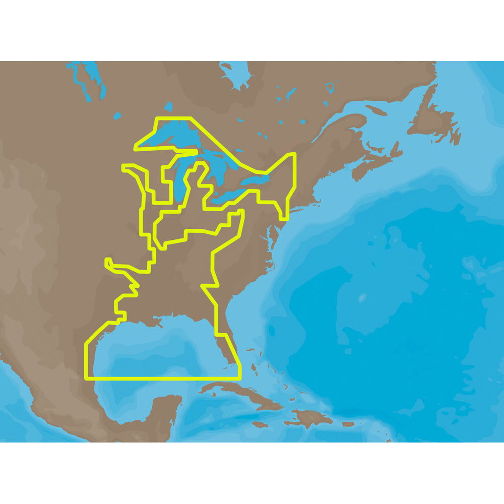 C-MAP MAX NA-M023 - U.S. Gulf Coast and Inland Rivers - SD Card