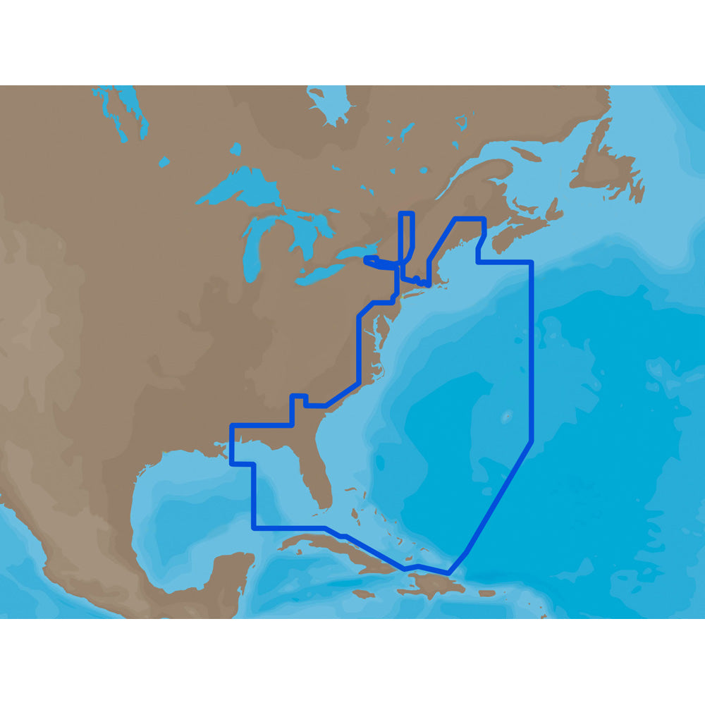 C-MAP MAX NA-M022 - U.S. East Coast and The Bahamas - SD Card