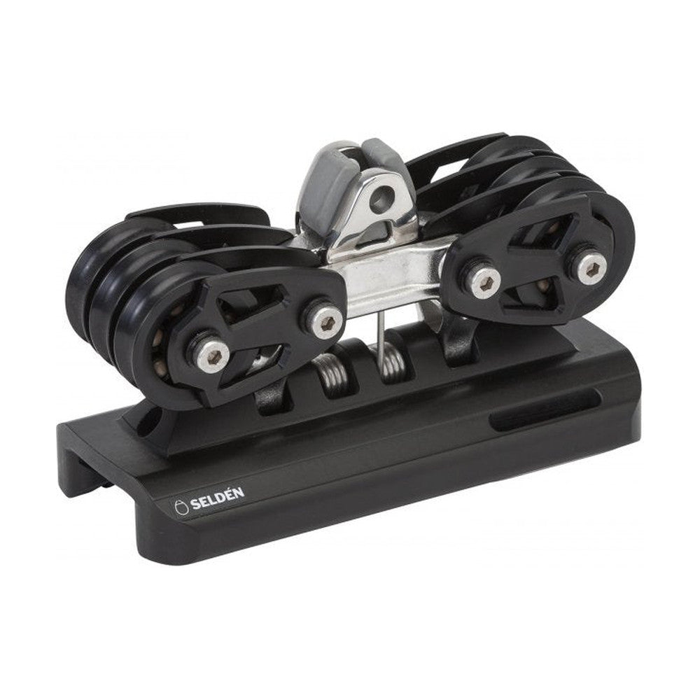 Selden System 30 - Main Ball Bearing Car, Ball Bearing Sheaves, 6:1 Purchase, Stainless Toggle with Stand-Up