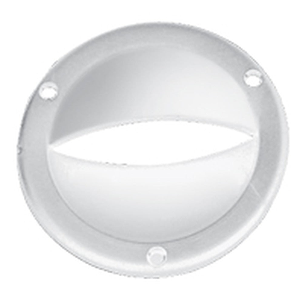 Nuova Rade Ventilation Clam Shell Cover, Round, 3 3/8'' (Ø87 Mm), White