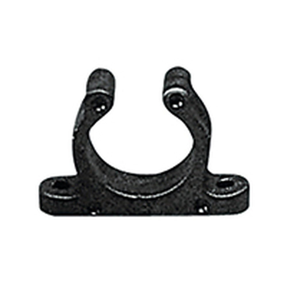 Nuova Rade Plastic Support Clip, Screwed, Ø1'' (Ø25 Mm), Black