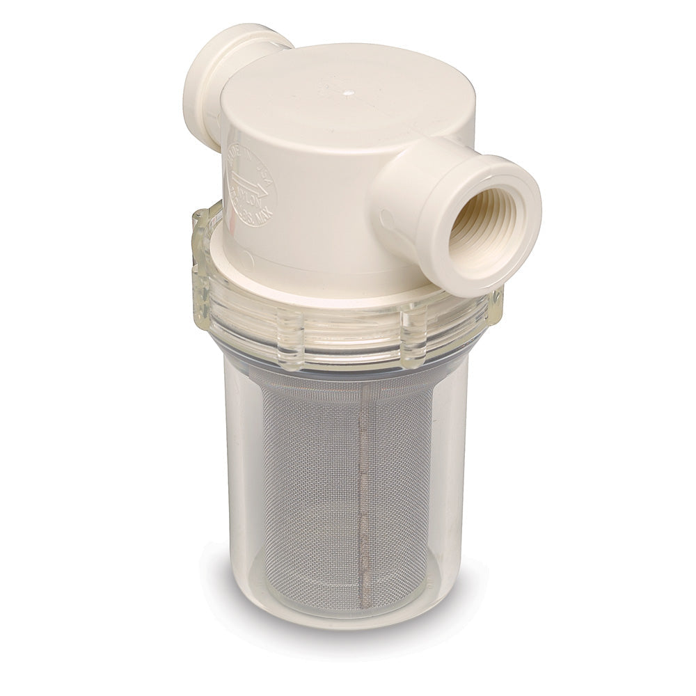 Shurflo by Pentair 1/2" Raw Water Strainer w/Bracket and Fittings - 50 Mesh Screen